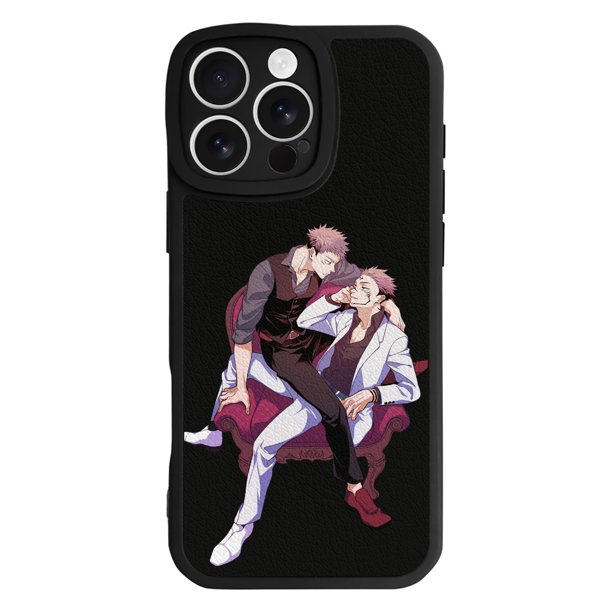 （画像用） 呪術廻戦 Jujutsu Kaisen 【iPhone 16シリーズ対応】シリコンスマホケース（レザー調） 材質：シリコン